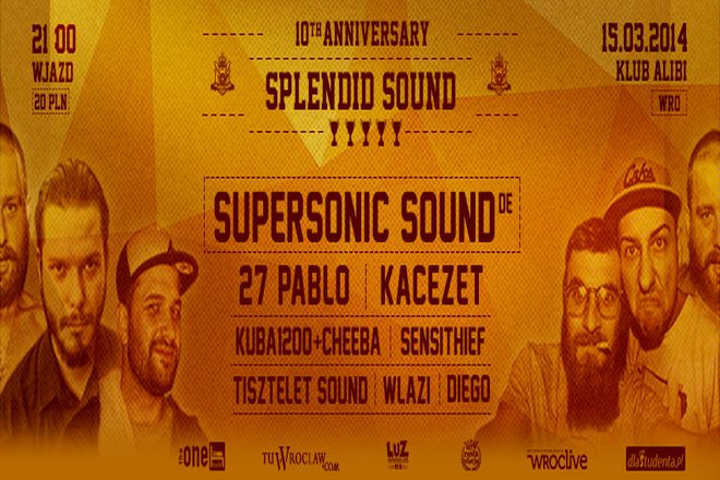 Splendid Sound świętuje swoje dziesięciolecie w klubie Alibi, materiały organizatora