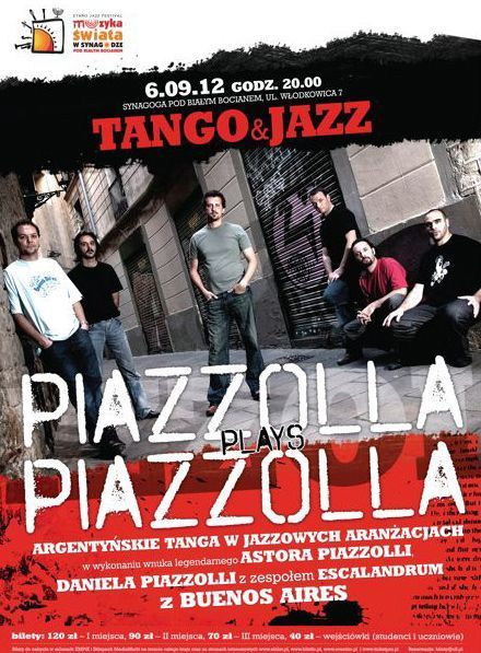 Piazzolla odwiedzi nasze miasto, materiały organizatora