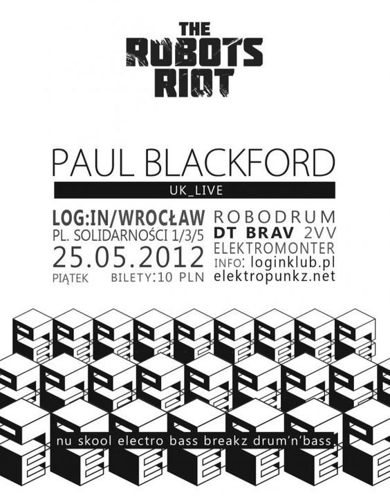 Paul Blackford we Wrocławiu w ramach cyklu The Robots Riot, materiały organizatora