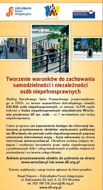 Tydzień bez barier we Wrocławiu , materiały organizatora