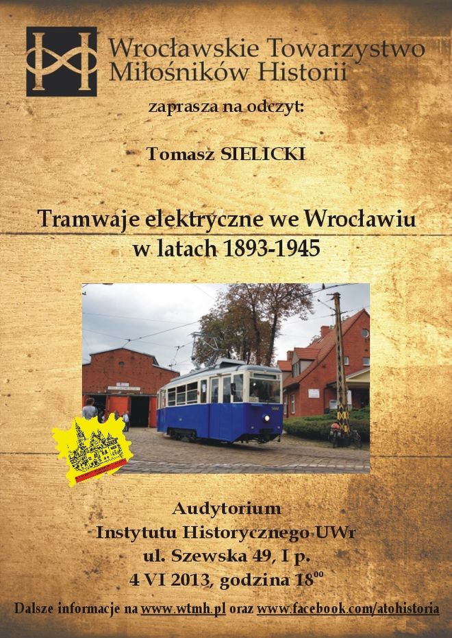 Poznaj historię wrocławskich tramwajów. Po Wrocławiu jeżdżą już 120 lat, mat. organizatora