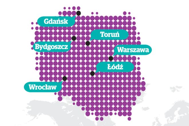 W tych polskich miastach firma ma siedziby