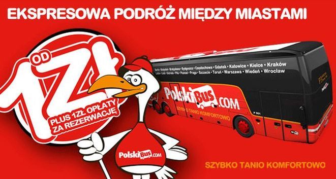 Wrocław w siatce połączeń polskiej taniej linii autobusowej, polskibus.com