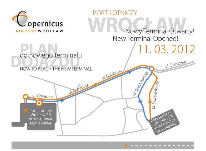 Zobacz jak dojechać i poruszać się po nowym terminalu wrocławskiego lotniska, mat. pras.