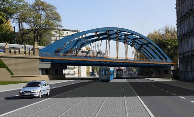 Tak po przebudowie może wyglądać wiadukt kolejowy nad ulicą Grabiszyńską