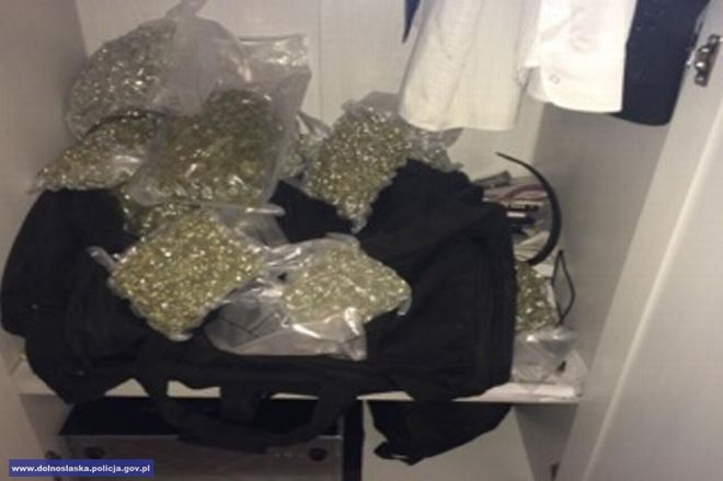 Wrocławscy policjanci przechwycili ponad 5 kg marihuany, Policja Dolnośląska