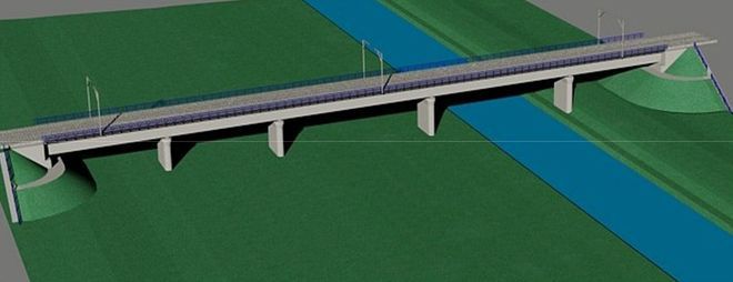 Wizualizacja nowego mostu w Bielawie Dolnej