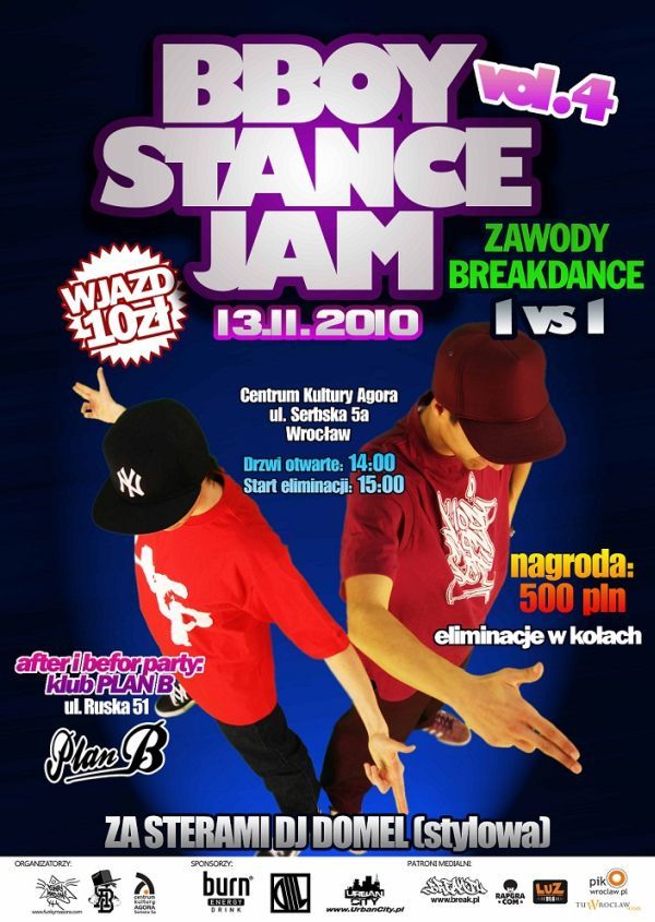 Breakdance\'owa sobota - Bboy Stance Jam IV, materiały prasowe