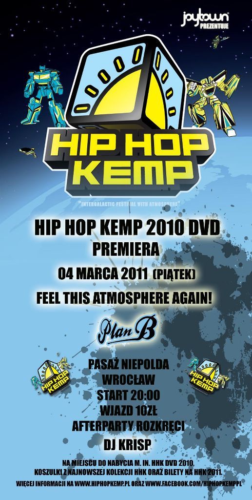 Premiera DVD z festiwalu Hip Hop Kemp 2010, materiały prasowe