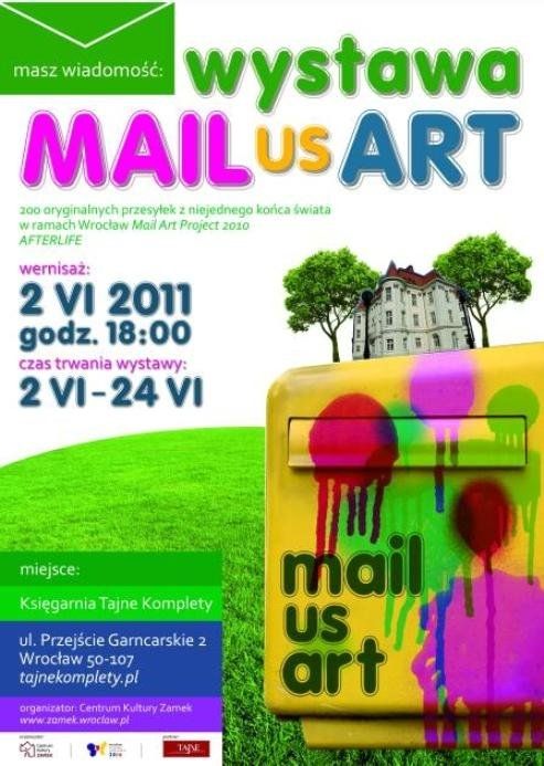 „Mail Us Art” - wystawa dzieł sztuki wędrujących po świecie, materiały prasowe