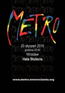 Musical „Metro” w Hali Stulecia, materiały prasowe