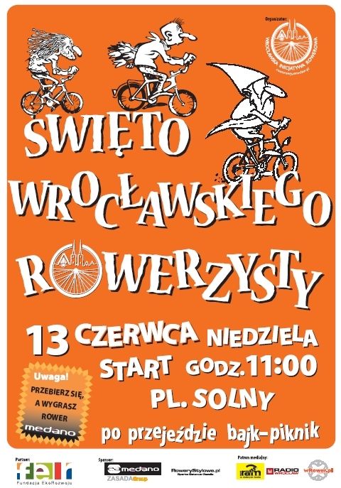 Święto Wrocławskiego Rowerzysty, materiały prasowe