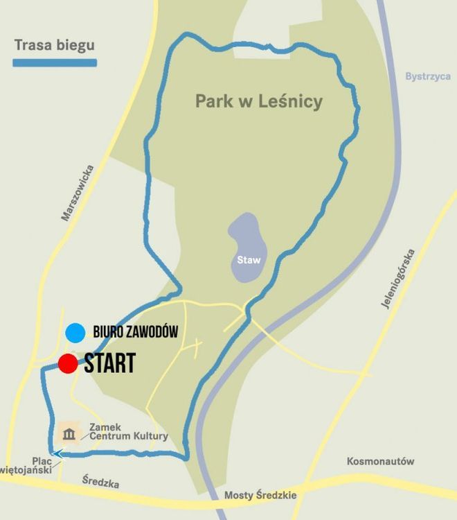 W Leśnicy powstała nowa ścieżka dla biegaczy. Pierwsze zawody w niedzielę, mat. organizatora