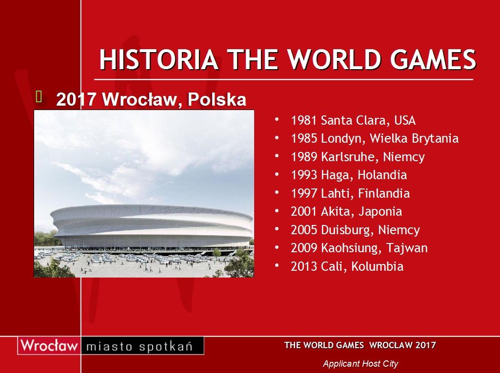 Wrocław będzie walczył o World Games 2017, UM Wrocław