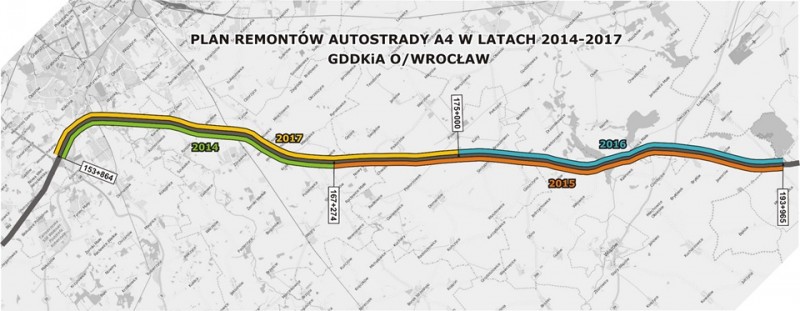 Remont autostrady A4 wchodzi w kolejny etap. Zamkną jezdnię w kierunku Wrocławia, GDDKiA