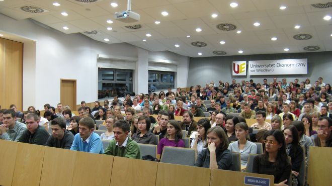 Pierwszy wykład w ramach IGG odbył się na UE we Wrocławiu.