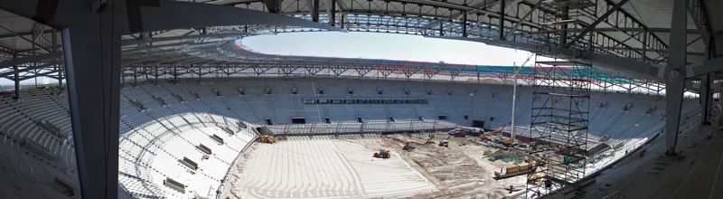 Jeszcze w tym tygodniu zakończy się budowa dachu stadionu przy Śląskiej, abe