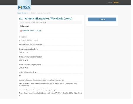 Organizacje pozarządowe dostały interaktywne narzędzie do wypełniania ofert, wroclaw.pl