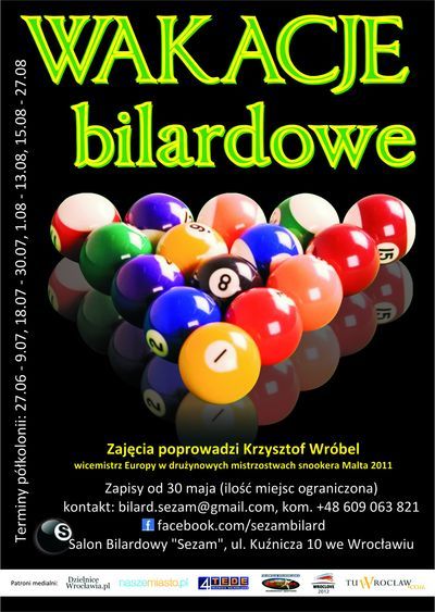 Dzieciaki w wakacje będą grać w bilard, czyli półkolonie jakich nie było, mat.pras.