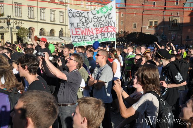 Wrocławski marsz wyzwolenia konopi od lat gromadzi wielu sympatyków