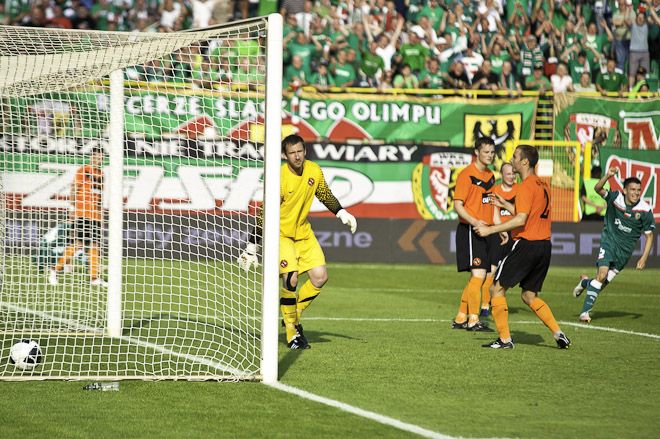 Debiut - marzenie Johana Voskampa. Śląsk Wrocław - Dundee United 1:0, Norbert Bohdziul <A href='http://www.saronphoto.com/'' target=_blank> www.saronphoto.com </A>