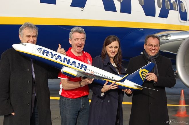 W marcu we Wrocławiu ruszy pierwsza polska baza Ryanair, tm