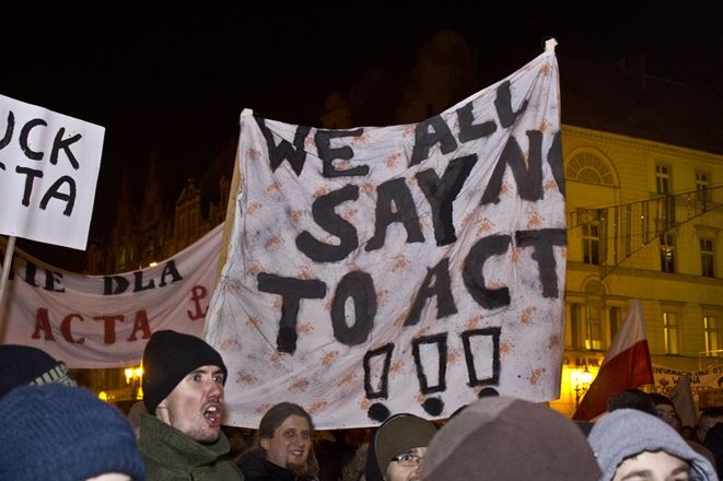 Manifestacja przeciw ACTA, Dominik Chrzan