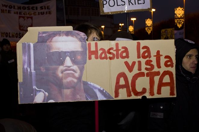 Manifestacja przeciw ACTA, Dominik Chrzan