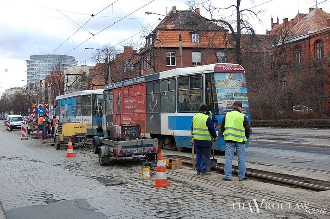 Na Curie-Skłodowskiej tramwaje znów będą mogły się mijać , tm