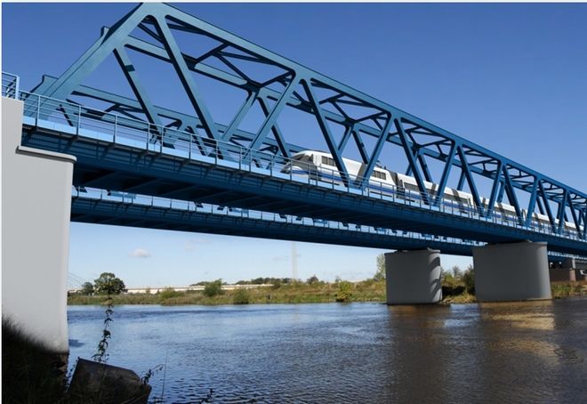 Pociągi między Wrocławiem a Poznaniem jadą już nowym mostem nad Odrą, archiwum