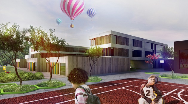 Zbudują na Gaju nową szkołę wraz z przedszkolem. Tak będzie wyglądać obiekt, mat. inwestora/Zarząd Inwestycji Miejskich