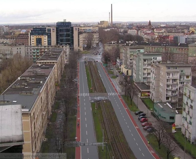 Projekt Rowerowy Wrocław zakłada stworzenie sieci tras rowerowych w centrum miasta
