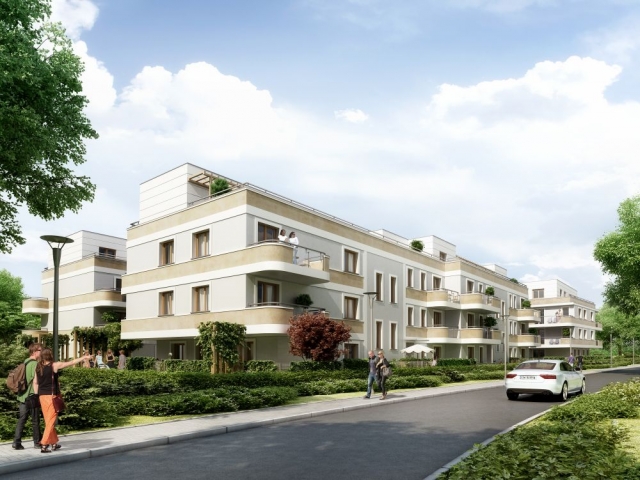 Trzy budynki mieszkalne staną na Oporowie. Tak będą wyglądać Ogrody Jordanowskie, mat. inwestora/i2development.pl