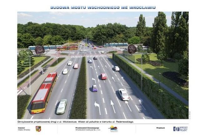 Tak może wyglądać most Wschodni i Aleja Wielkiej Wyspy. Budowa ruszy w 2014 roku, mat. UM Wrocławia