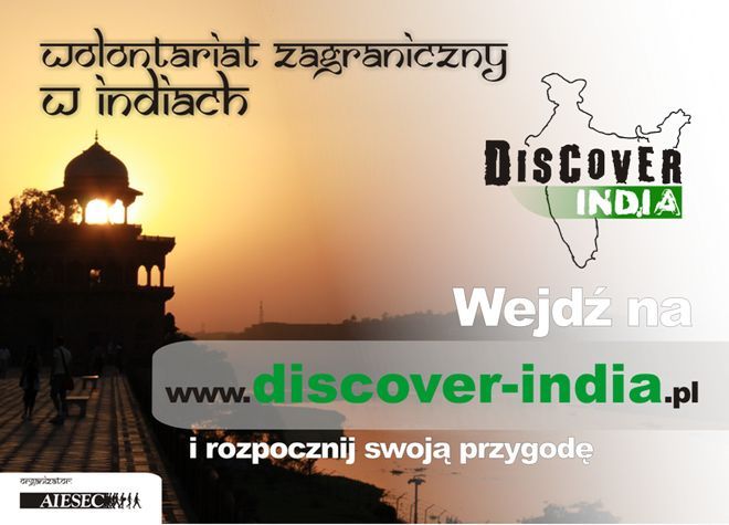 Zagraniczny wolontariat Discover India, mat.pras.