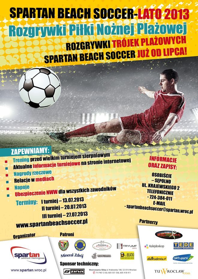 Spartan Beach Soccer - zapisz się na wielki wakacyjny turniej piłkarski w naszym mieście!, mat. organizatora