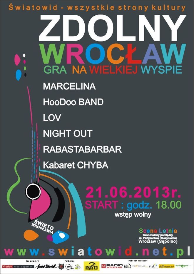 Zdolny Wrocław gra na Wielkiej Wyspie - zbliża się super koncert, mat. organizatora